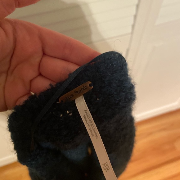 Free People Teal Oversized Sweater - Picture 6 of 6